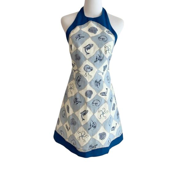 Alemais Pia printed linen minidress US 2 - Picture 6 of 10